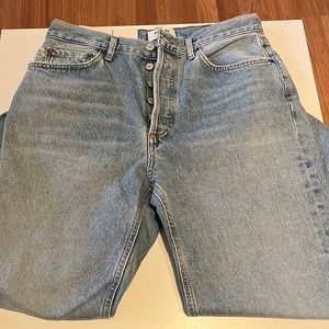 Mid rise vintage straight jeans